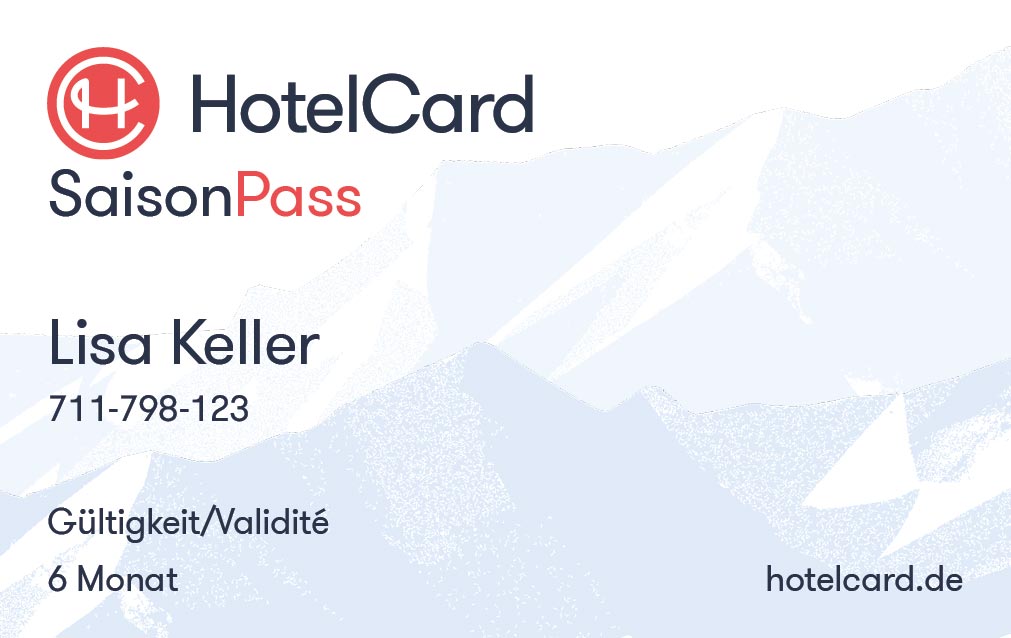 HotelCard SaisonPass für 6 Monate